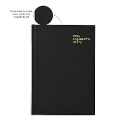 Scholar B5 ENGINEER'S 2026 DIARY - Black - 806-BK